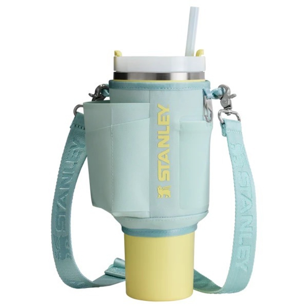 Stanley All Day Quencher Carry-All 40oz Tumbler Crossbody Bag Mint Green Yellow